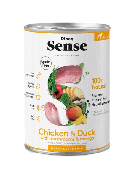 SENSE Pollo y Pato 380g - Comida Húmeda para Perros