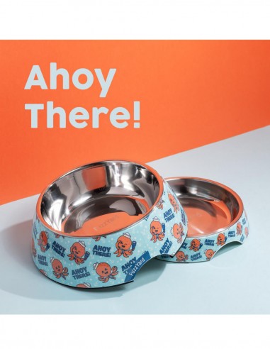 FUZZYARD Ahoy There! - Comedero Plano para Gatos