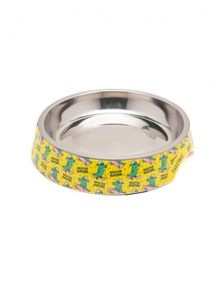 FUZZYARD Sk8ter Gator - Comedero Plano para Gatos