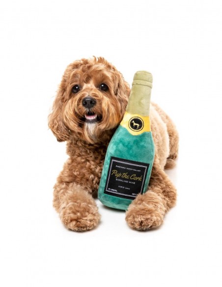 FuzzYard Plush Pup The Cork Sparkling Wine - Peluche para Perros