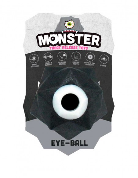 MONSTER Pelota para Rellenar NEGRO Ø6cm - Para Perros
