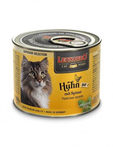 Leonardo SUP Selection Pollo y Espinacas 200g -...