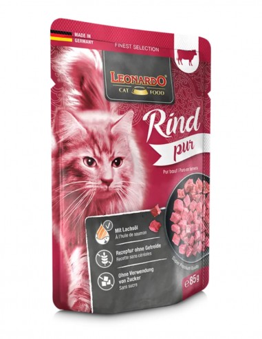 Leonardo Puro Selection Ternera 85g - Para Gatos