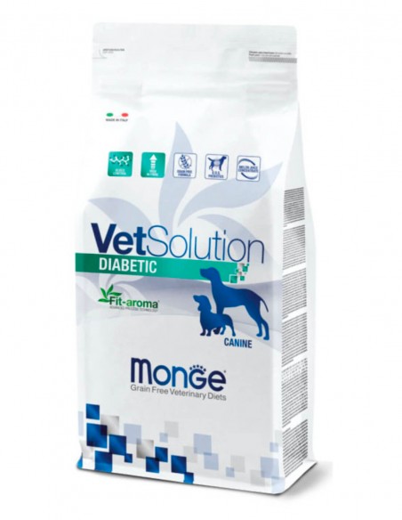 MONGE Vet Solution Diabetic 12 Kg - Pienso para Perros