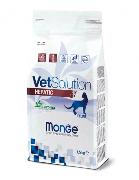 MONGE Vet Solution Hepatic 1,5 Kg - Pienso para Gatos