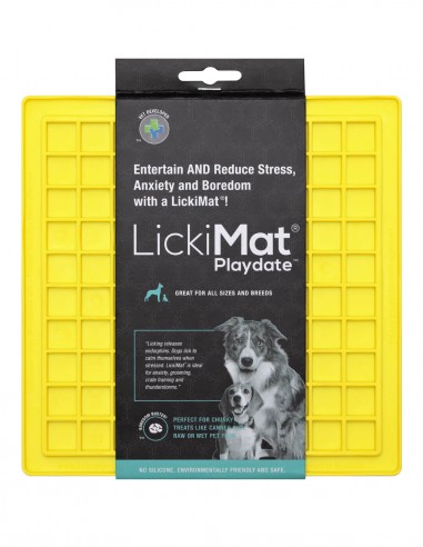 LickiMat Playdate Amarillo - Comedero...