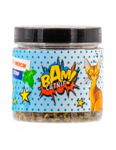 BAM! Catnip Bote con Hojas de Catnip 21g - Para Gatos