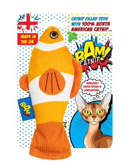 BAM! Catnip Conny Clownfish - Juguete para Gatos