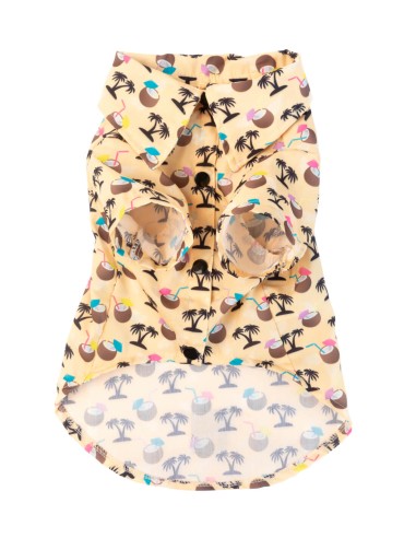 FuzzYard Camisa Hawaiana Sandy Coconut - Talla 7