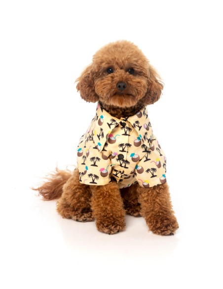 FuzzYard Camisa Hawaiana Sandy Coconut - Talla 5