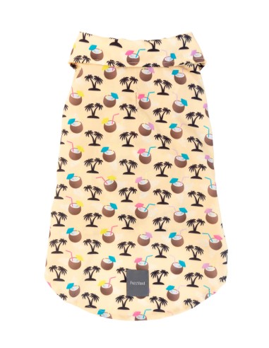 FuzzYard Camisa Hawaiana Sandy Coconut - Talla 2