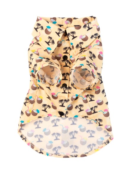 FuzzYard Camisa Hawaiana Sandy Coconut - Talla 1