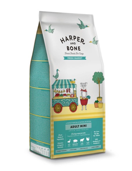 HARPER & BONE Fresh Market Mini 2kg - Pienso para Perros Pequeños
