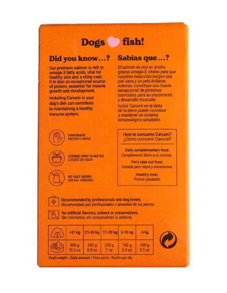 CANUMI Salmón 125g - Para Perros