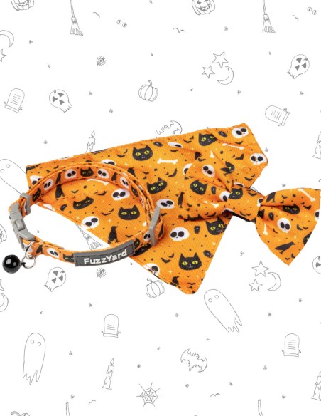 FuzzYard Halloween Cat Fashion Pack - Spooky Kitty