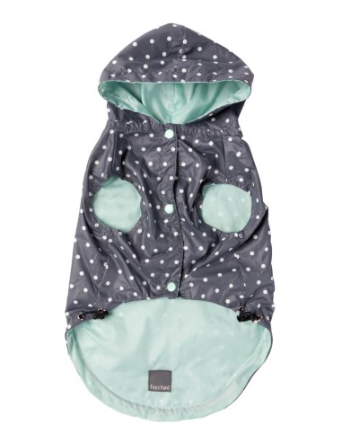 FUZZYARD Chubasquero Flipside Turquesa - Talla 4