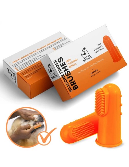 DogsLife Cepillo de Dientes Dedal - Para Perros