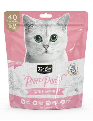 KIT CAT PurrPuree Value Pack Atún y Salmón 40x15g
