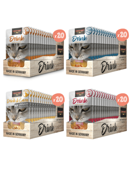 Pack Degustación Sopas Leonardo 80 uds - Para Gatos
