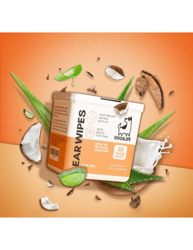DogsLife Toallitas para Orejas - Para Perros