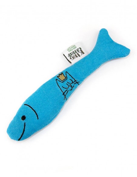 KING CATNIP Sardina con Catnip 100% Orgánico - Juguete para Gatos