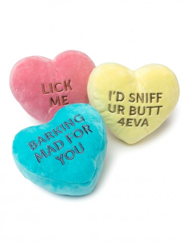 FUZZYARD Candy Hearts x3 - Juguete para Perros
