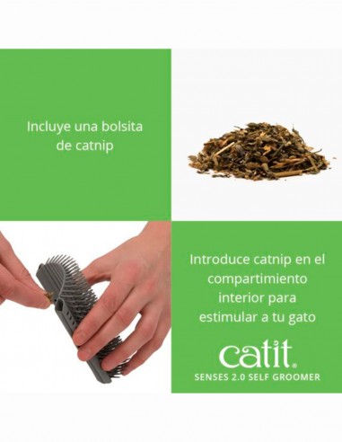 Catit Cepillo Masajeador de Pared con Catnip -...