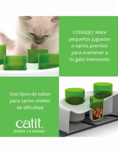 Catit Comedero Digger Interactivo Antivoracidad...
