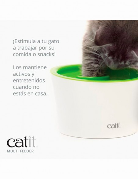 Catit Comedero Multi Feeder Interactivo Antivoracidad - Para Gatos