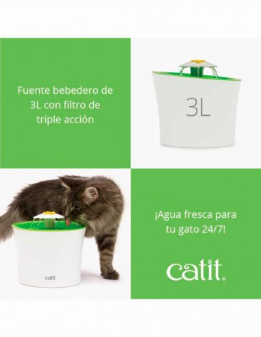 Catit Fuente FLOWER 3L - Para Gatos