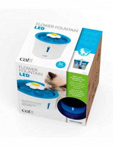 Catit Fuente FLOWER con Luz LED - Para Gatos