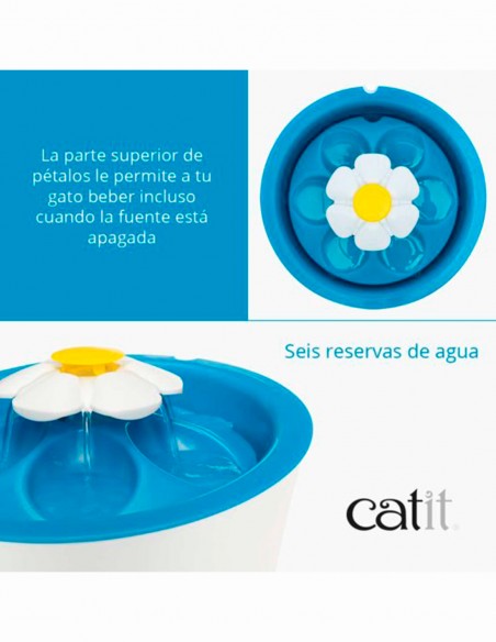 Catit Fuente FLOWER con Luz LED - Para Gatos