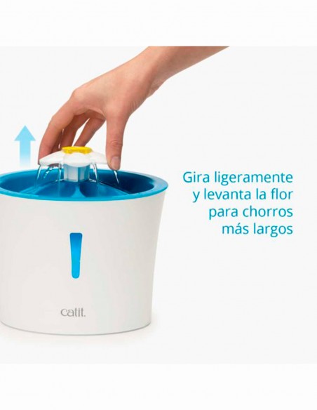 Catit Fuente FLOWER con Luz LED - Para Gatos