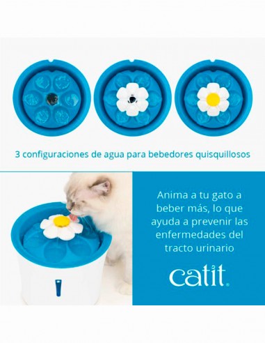 Catit Fuente FLOWER con Luz LED - Para Gatos