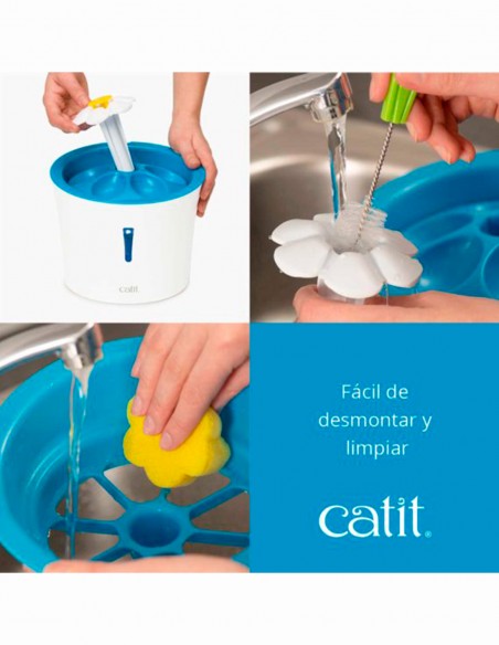 Catit Fuente FLOWER con Luz LED - Para Gatos