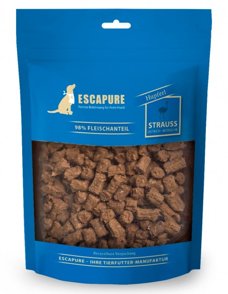ESCAPURE Avestruz 150g - Snack Natural para Perros