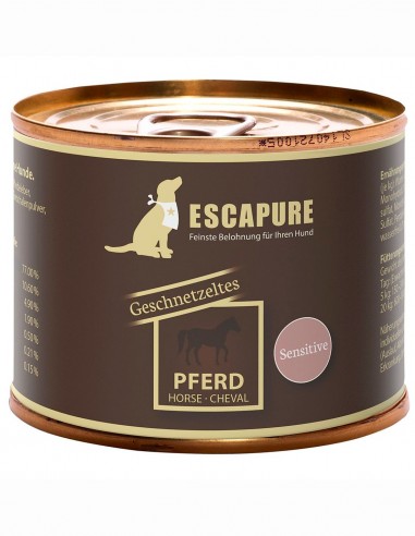 ESCAPURE Caballo 200g - Comida Húmeda Natural...