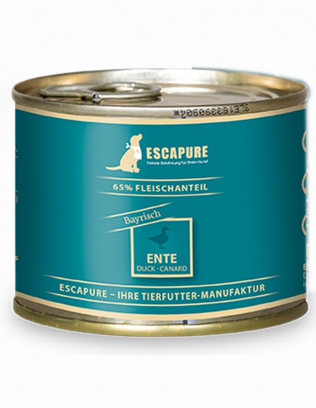 ESCAPURE Pato 200g - Comida Húmeda Natural para Perros