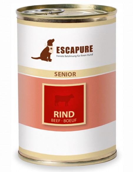 ESCAPURE Ternera 400g - Comida Húmeda Natural para Perros SENIOR