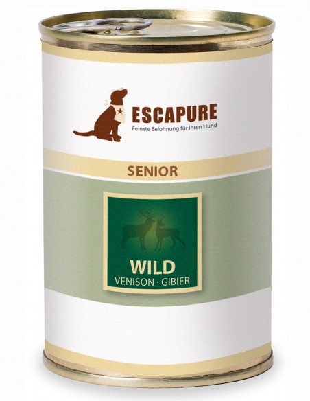 ESCAPURE Venado 400g - Comida Húmeda Natural para Perros SENIOR