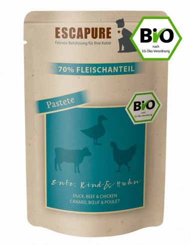 ESCAPURE Pato, Ternera y Pollo 100g - Comida...