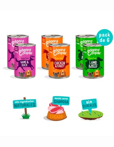 EDGARD COOPER Pack Degustación 6x400g - Comida...