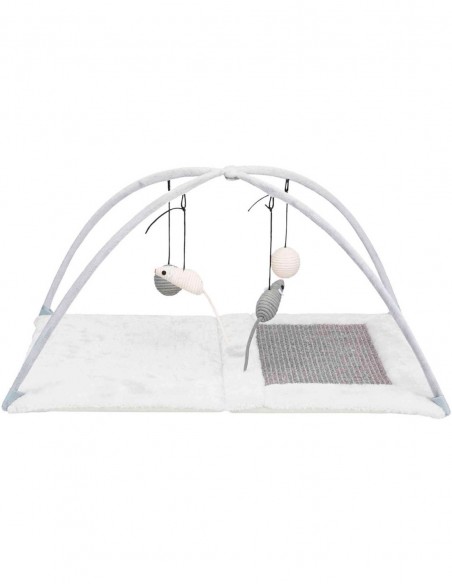 Alfombra Rascadora con Juguetes - Para Gatos