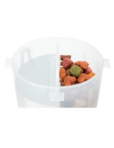Recipiente comida y agua con comedero para...