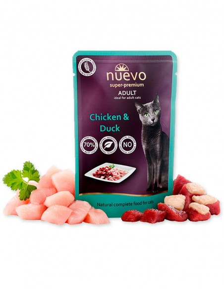 NUEVO Super Premium Pato y Pollo 85g - Comida Húmeda para Gatos