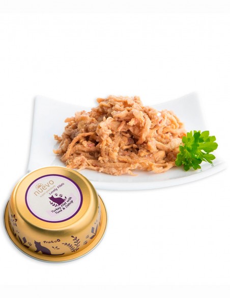 NUEVO Filetes Pavo, Atún y Catnip 85g - Comida Húmeda para Gatos