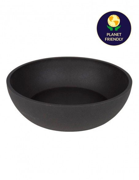 District 70 Comedero de Bambú Natural Negro L -  Para Perros