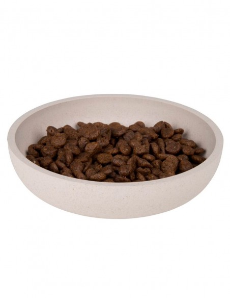 District 70 Comedero de Bambú Natural Merengue S - Para Perros