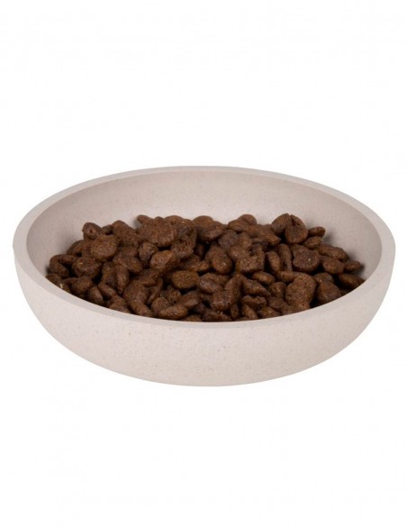 District 70 Comedero de Bambú Natural Merengue L - Para Perros