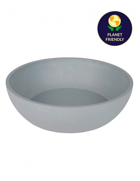 District 70 Comedero de Bambú Natural Ice Blue L - Para Perros